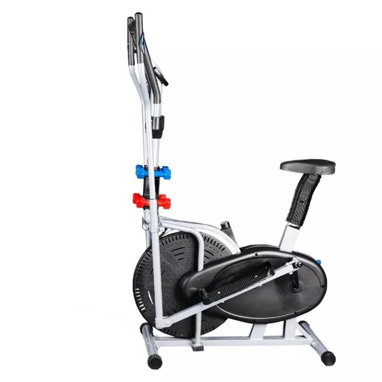 BICICLETA ELIPTICA MULTIFUNCIONAL BASIC + PESAS Y MONITOR - ALPHA GYM STORE