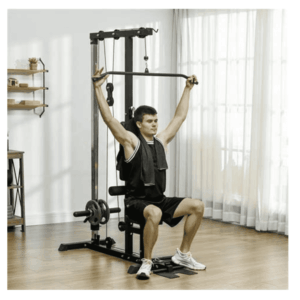 Máquina de polea para espalda y tríceps. Ideal para entrenar en casa. Disponible en Alpha Gym Store