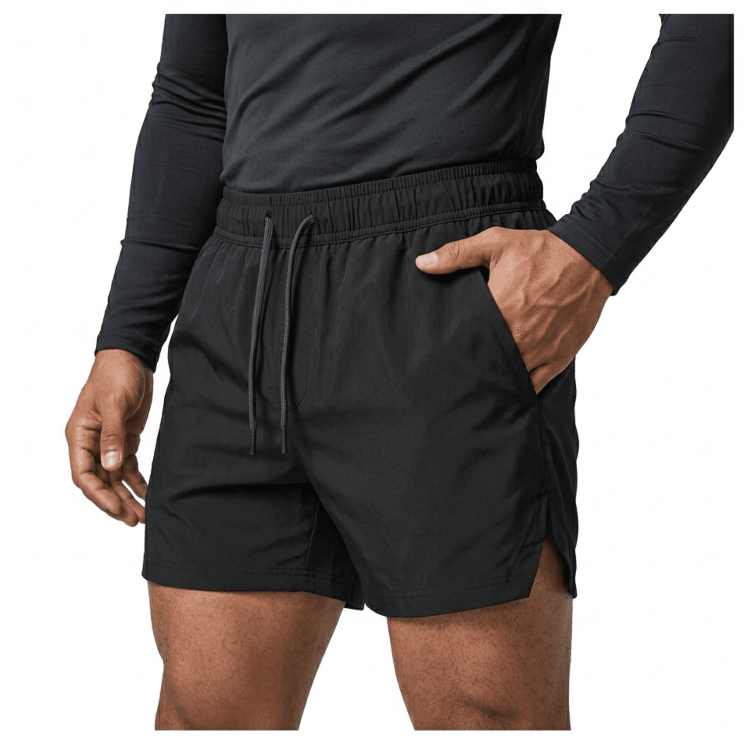 Conjunto Deportivo Hombre 3 Piezas: Polo ML Compresión + Short + Pantalón Licrado - Imagen 4