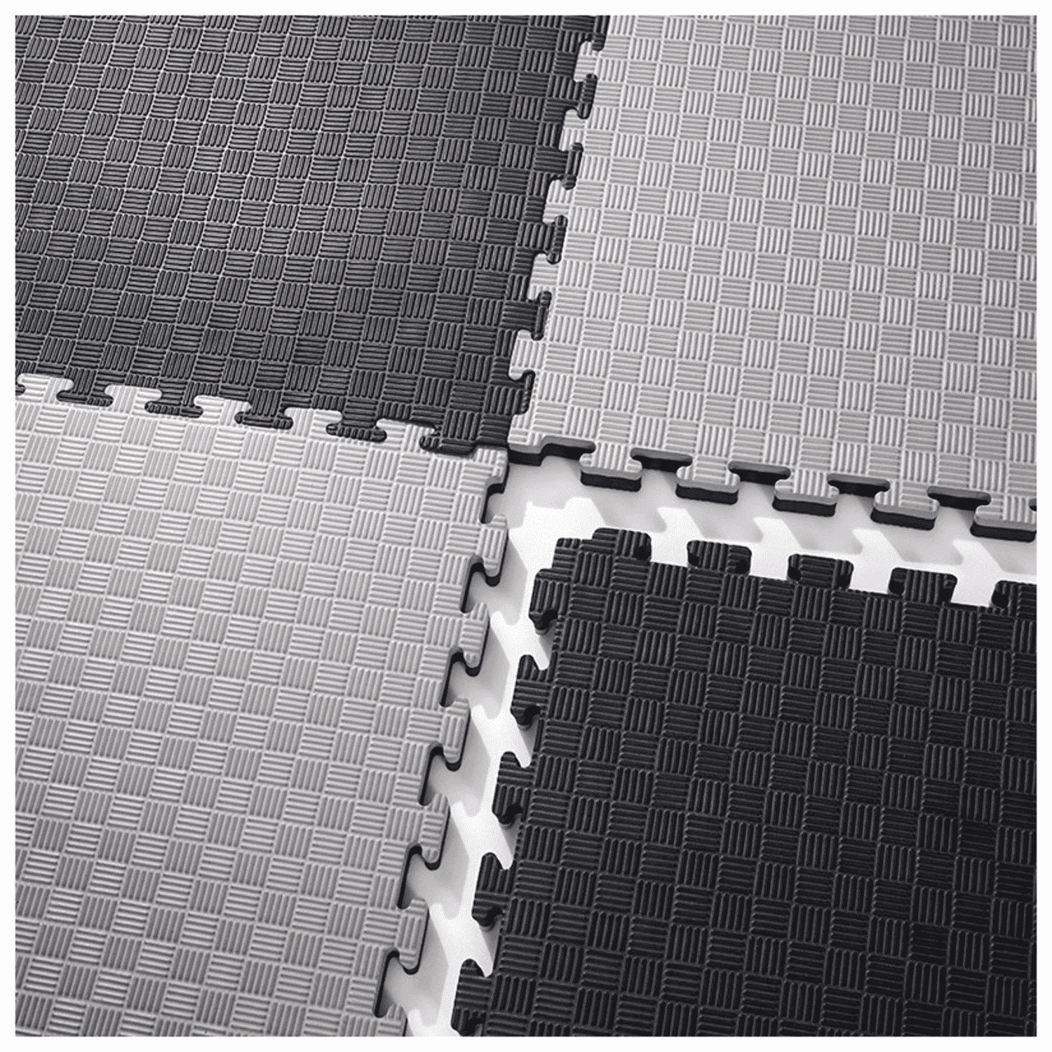 Pisos Tatami EVA PRO Pack 4 Piezas 4m² 2.5cm Plomo-Negro