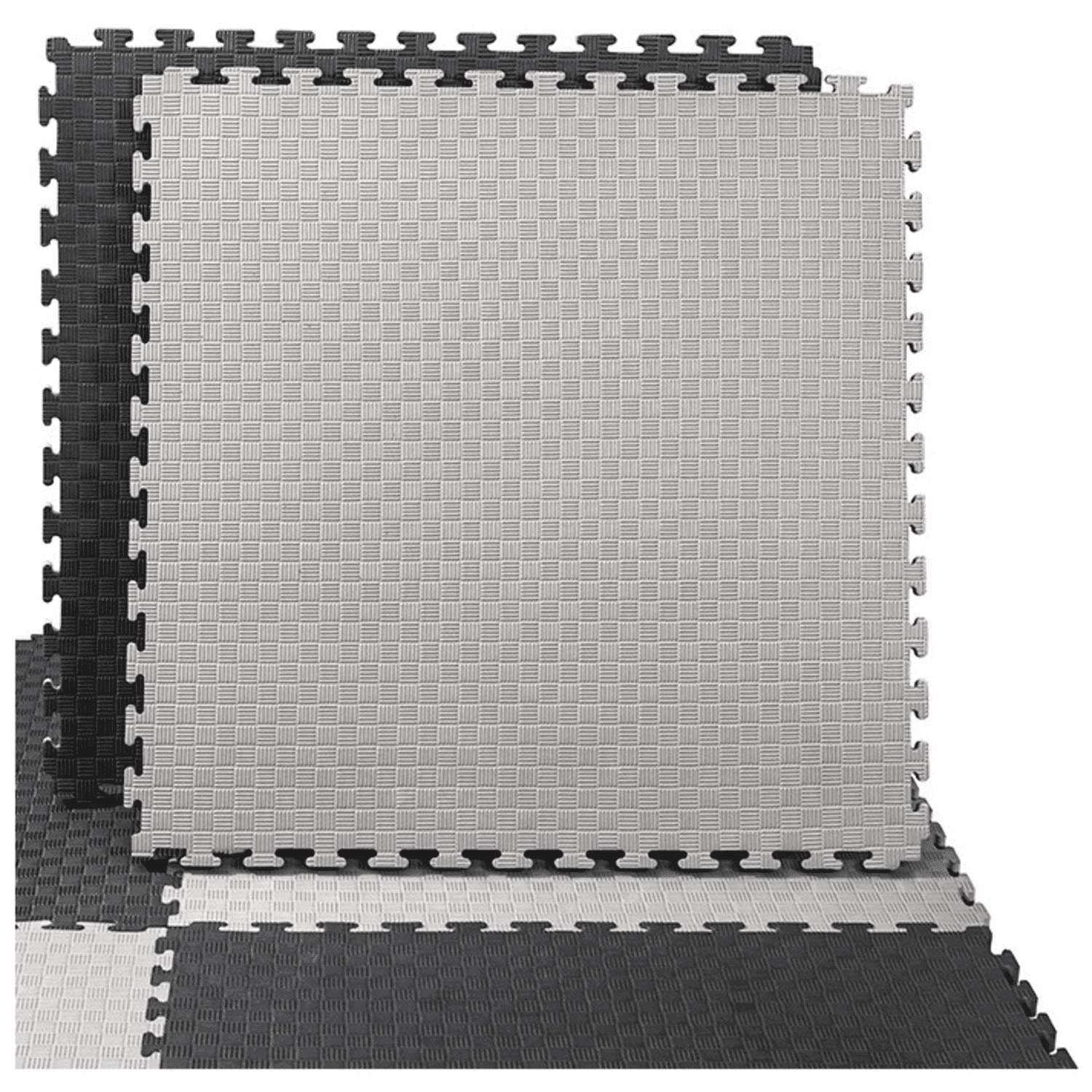 Pisos Tatami EVA PRO Pack 9 Piezas 9m² 2.5cm Plomo-Negro