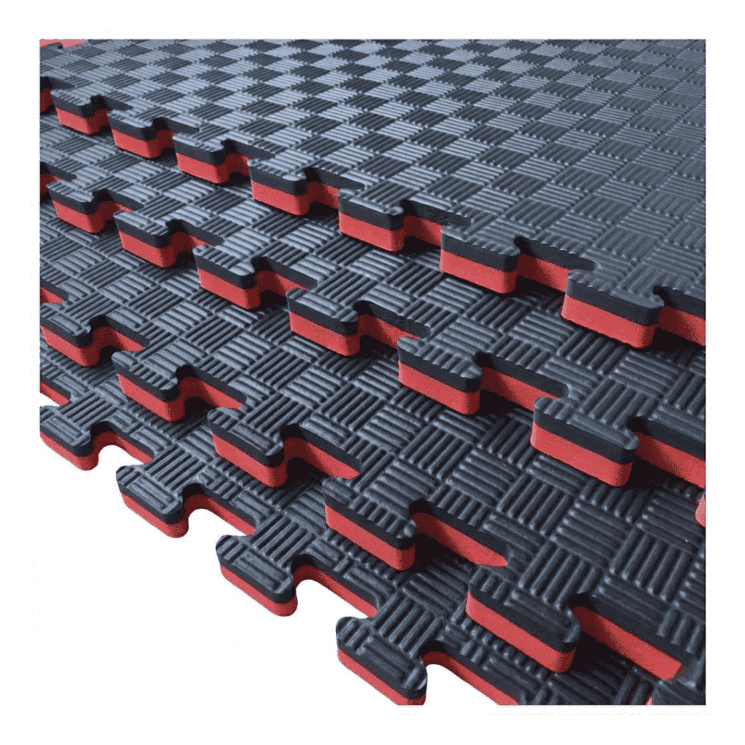 Pisos Tatami EVA PRO Pack 4 Piezas 4m² 2.5cm Rojo-Negro