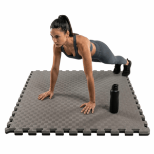 Piso Tatami EVA PRO 1m² 2.5cm Plomo-Negro