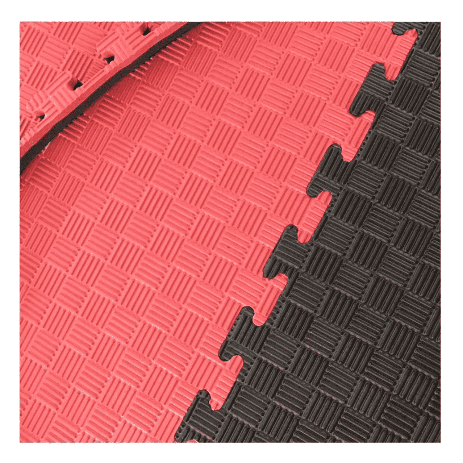 Piso Tatami EVA PRO 1m² 2.5cm Rojo-Negro