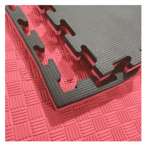 Piso Tatami EVA PRO 1m² 2.5cm Rojo-Negro