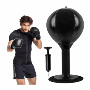 PERA DE BOXEO PORTÁTIL INFLABLE CON VENTOSA BALL BOXING PROFESIONAL ENTRENA EN CASA