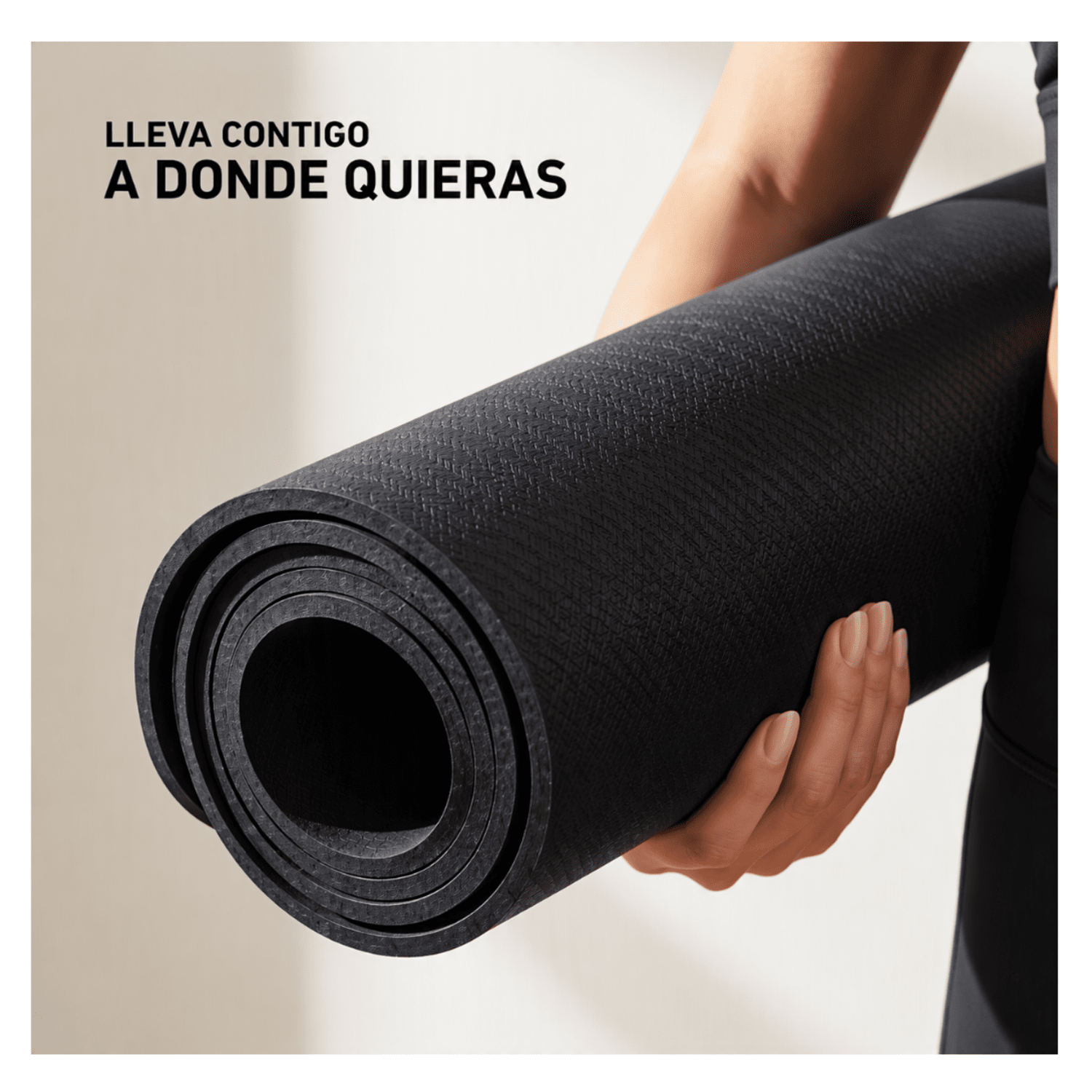 COLCHONETA MAT DE YOGA 15 MM EXTRA GRUESA CON CORREA DE TRANSPORTE EVA DE ALTA DENSIDAD - Imagen 5
