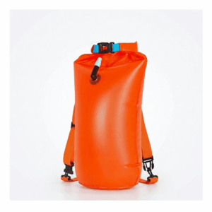BOYA DE NATACIÓN IMPERMEABLE DE ALTA VISIBILIDAD SALVAVIDAS PORTA ACCESORIOS PARA AGUAS ABIERTAS Y TRIATLÓN
