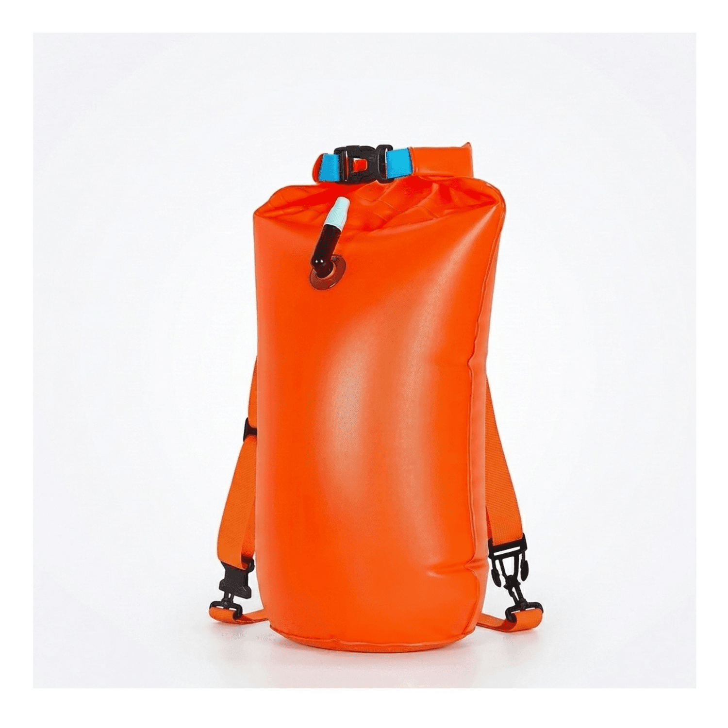 BOYA DE NATACIÓN IMPERMEABLE DE ALTA VISIBILIDAD SALVAVIDAS PORTA ACCESORIOS PARA AGUAS ABIERTAS Y TRIATLÓN