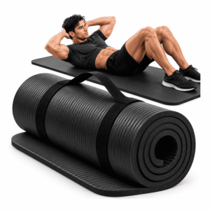 COLCHONETA MAT DE YOGA 15 MM EXTRA GRUESA CON CORREA DE TRANSPORTE EVA DE ALTA DENSIDAD