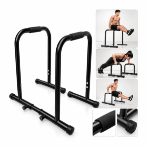 ESTACIÓN DE PARALELAS REFORZADAS DE ALTA RESISTENCIA BARRAS PARA FONDOS, FLEXIONES Y CALISTENIA HEAVY DUTY